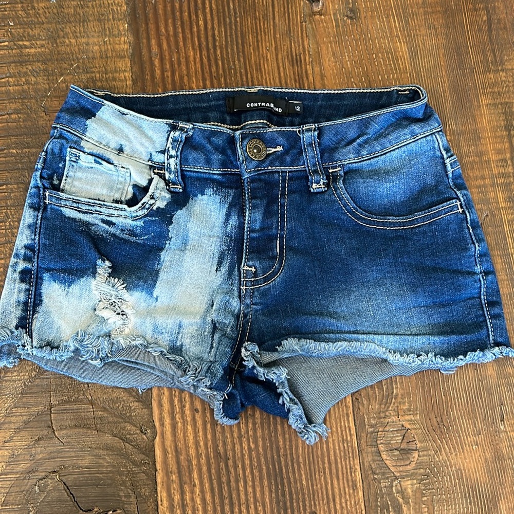Contraband Girls Jean / Denim shorts.  Sz 12